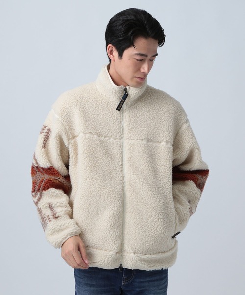 PENDLETON(ペンドルトン)の「【PENDLETON】BOA BLOUSON EX(ブルゾン・メンズ・ブラック/アイボリー・MEDIUM/LARGE)」の11枚目の写真