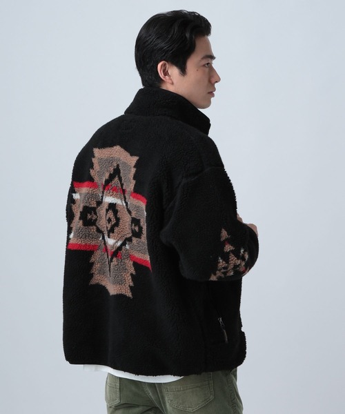 PENDLETON(ペンドルトン)の「【PENDLETON】BOA BLOUSON EX(ブルゾン・メンズ・ブラック/アイボリー・MEDIUM/LARGE)」の6枚目の写真