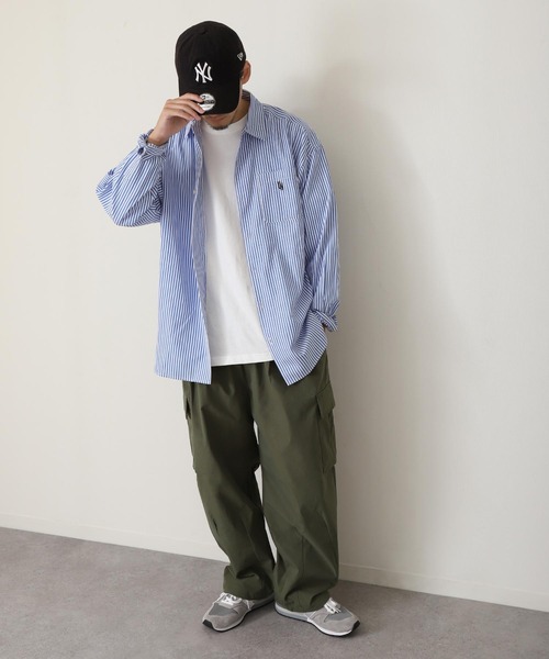 ZIP FIVE(ジップファイブ)の「【ZIP FIVE】撥水加工 紫外線カット ナイロンストレッチワイドカーゴパンツ(カーゴパンツ・メンズ・ブラック/カーキ/ダークベージュ・MEDIUM/LARGE/X-LARGE)」の22枚目の写真