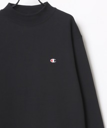 Champion/チャンピオン ビッグシルエット USAコットン 裏起毛 ワンポイント刺繍 モックネック スウェット トレーナー