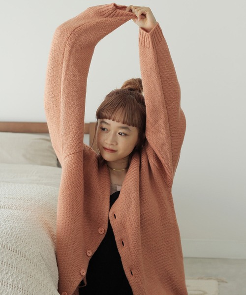 Crisp（クリスプ）の「モヘアライクビッグカーディガン（カーディガン