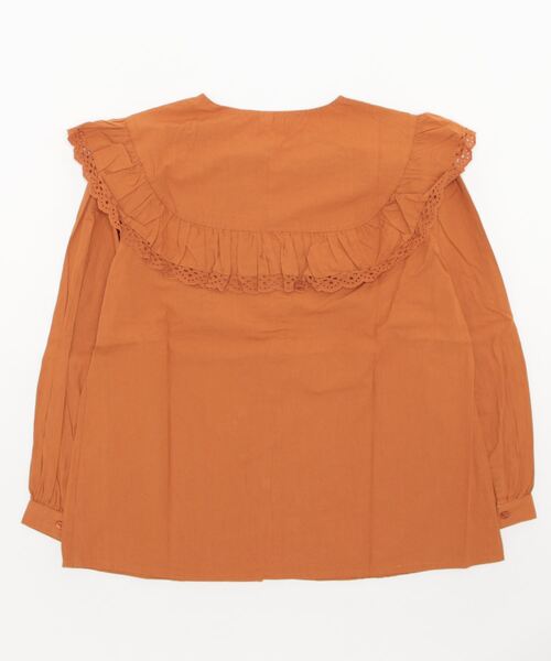 coca(coca)(コカ)の「コットン刺繍フリルブラウス(シャツ/ブラウス・レディース・キャメル/ホワイト・M/L)」の13枚目の写真