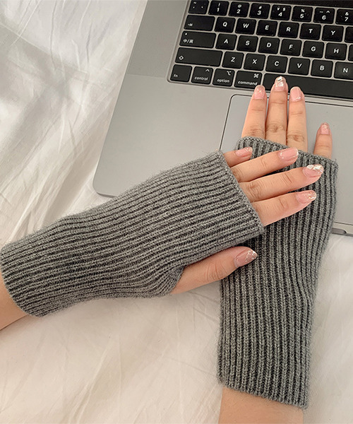 リブニットハンドウォーマー アームウォーマー アームカバー cula462