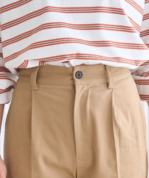 ROPE' PICNIC(ロペピクニック)の「リンクコーデ/綿ストレッチチノパンツ(チノパンツ・レディース・ブラック/キャメル・40/38/36)」の6枚目の写真