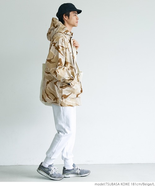 coca（coca）（コカ）の「メンズ迷彩ミリタリージャケット（ミリタリージャケット・メンズ・ベージュ・M/L/LL）」の5枚目の写真