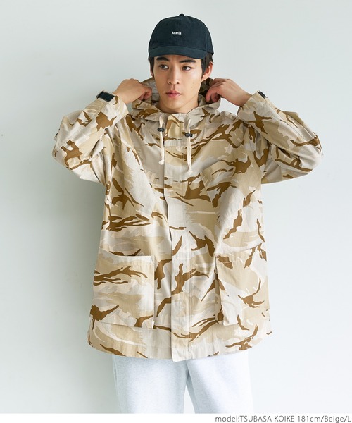 coca（coca）（コカ）の「メンズ迷彩ミリタリージャケット（ミリタリージャケット・メンズ・ベージュ・M/L/LL）」の8枚目の写真