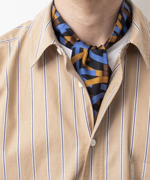 ARTプリントスカーフタイ イタリアファブリック シルク 国産