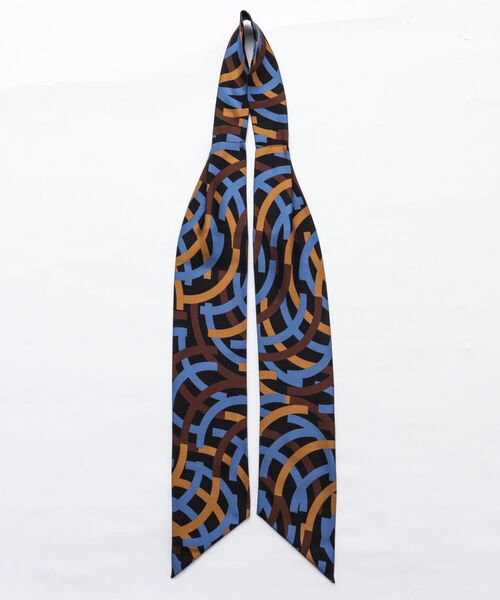 NOLLEY'S goodman（ノーリーズグッドマン）の「ARTプリントスカーフタイ イタリアファブリック シルク 国産（バンダナ/スカーフ・メンズ・ブルー・FREE）」の12枚目の写真