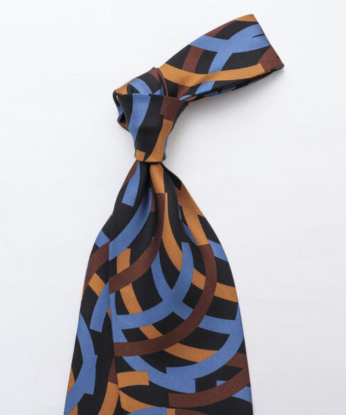 NOLLEY'S goodman（ノーリーズグッドマン）の「ARTプリントスカーフタイ イタリアファブリック シルク 国産（バンダナ/スカーフ・メンズ・ブルー・FREE）」の15枚目の写真