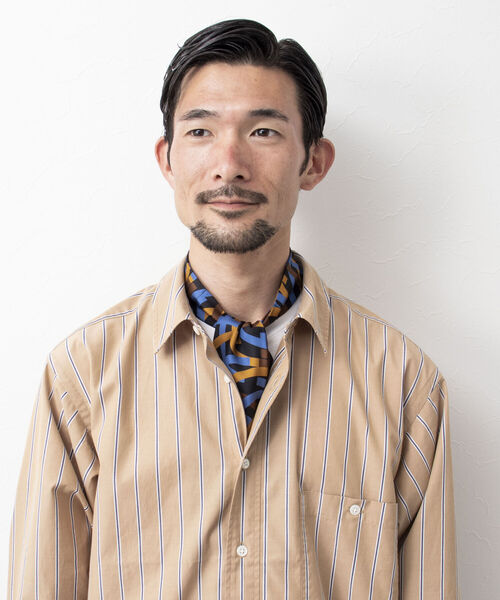 NOLLEY'S goodman（ノーリーズグッドマン）の「ARTプリントスカーフタイ イタリアファブリック シルク 国産（バンダナ/スカーフ・メンズ・ブルー・FREE）」の11枚目の写真