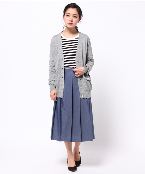 B:MING by BEAMS（ビーミングバイビームス）の「ビーミング by ビームス / ロングカーディガン（カーディガン/ボレロ・レディース・オフホワイト/シルバー/ブルー系その他・ONE SIZE）」の4枚目の写真