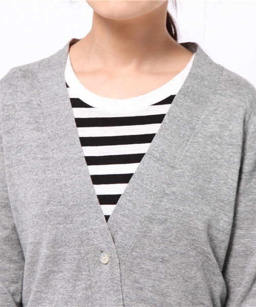 B:MING by BEAMS（ビーミングバイビームス）の「ビーミング by ビームス / ロングカーディガン（カーディガン/ボレロ・レディース・オフホワイト/シルバー/ブルー系その他・ONE SIZE）」の7枚目の写真