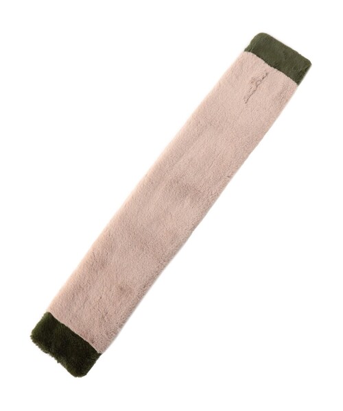 CAST:(キャストコロン)の「バイカラーファーマフラー(マフラー・レディース・ベージュ系その他4/グレー・FREE)」の6枚目の写真