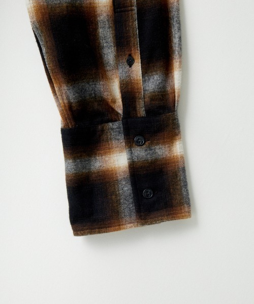 THE SHINZONE/ザ シンゾーン] ダブルカフ オンブレチェック