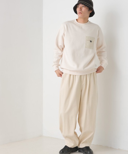 OMNES(オムネス)の「メンズ裏起毛フラップポケット付きプルオーバー長袖(その他トップス・メンズ・ホワイト系その他/パープル/アイボリー/ブラック/グレー系その他・MEDIUM/LARGE)」の17枚目の写真