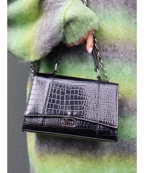 EVRIS（エヴリス）の「Eモチーフミニショルダーバッグ（ショルダーバッグ・レディース・グリーン/ブラック/ブラウン・FREE）」の20枚目の写真