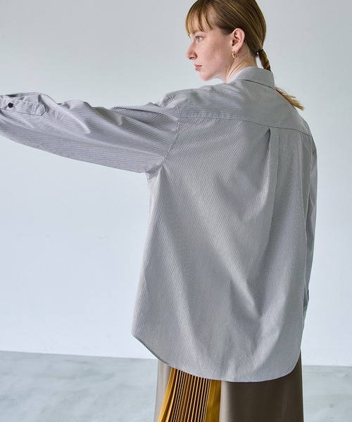 casane（カサネ）の「ダブルフロントビックシャツ（シャツ/ブラウス・レディース・パープル/ブラウン/ブルー・FREE）」の21枚目の写真