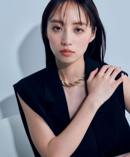 HARE（ハレ）の「ボリュームウェーブネックレス(HARE)（ネックレス・レディース・シルバー/ゴールド・FREE）」の21枚目の写真