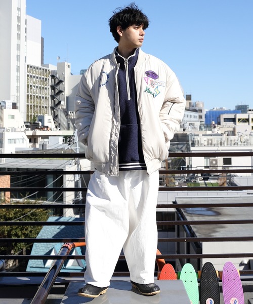 ８(eight)（エイト）の「ビッグボンバージャケットMA-1（MA-1・メンズ・ブラック/オリーブ/ストーン・MEDIUM/LARGE）」の18枚目の写真