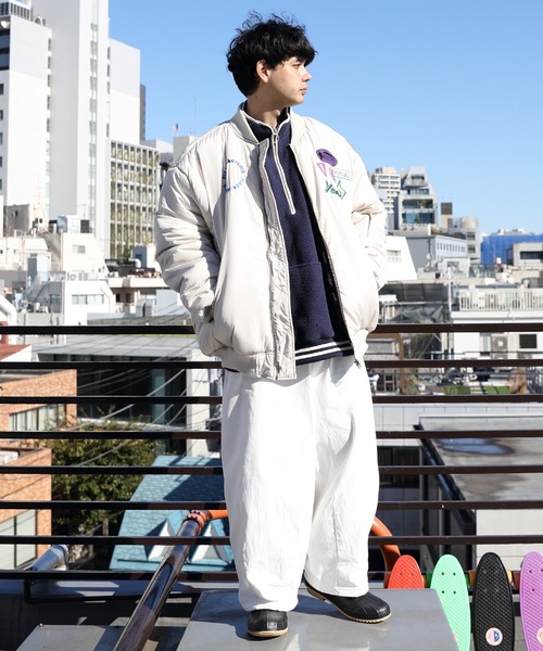 ８(eight)（エイト）の「ビッグボンバージャケットMA-1（MA-1・メンズ・ブラック/オリーブ/ストーン・MEDIUM/LARGE）」の19枚目の写真