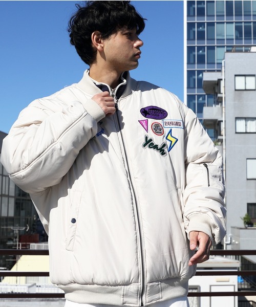 ８(eight)（エイト）の「ビッグボンバージャケットMA-1（MA-1・メンズ・ブラック/オリーブ/ストーン・MEDIUM/LARGE）」の17枚目の写真