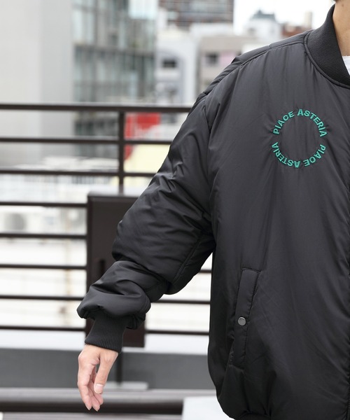 ８(eight)（エイト）の「ビッグボンバージャケットMA-1（MA-1・メンズ・ブラック/オリーブ/ストーン・MEDIUM/LARGE）」の6枚目の写真