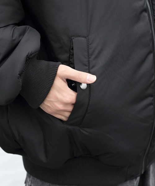 ８(eight)（エイト）の「ビッグボンバージャケットMA-1（MA-1・メンズ・ブラック/オリーブ/ストーン・MEDIUM/LARGE）」の10枚目の写真