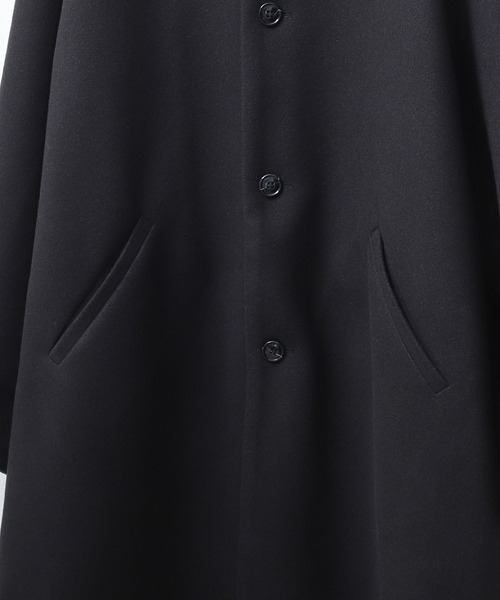 ZIP FIVE（ジップファイブ）の「【loot box】 ニットメルトンルーズスリーブバルカラーコート（トレンチコート・メンズ・ブラック/グレー/ベージュ・X-LARGE/MEDIUM/LARGE）」の5枚目の写真