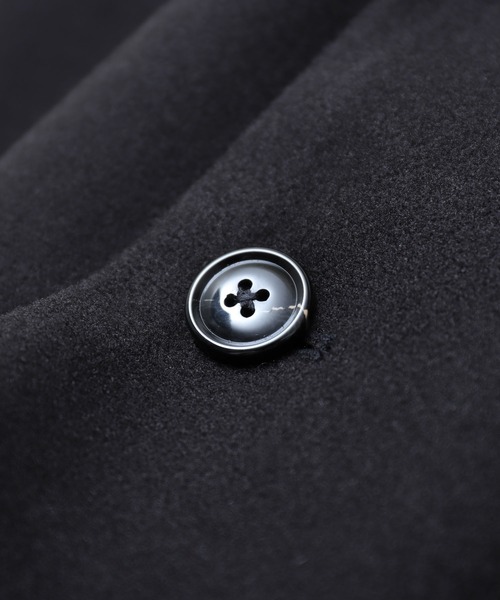 ZIP FIVE（ジップファイブ）の「【loot box】 ニットメルトンルーズスリーブバルカラーコート（トレンチコート・メンズ・ブラック/グレー/ベージュ・X-LARGE/MEDIUM/LARGE）」の7枚目の写真