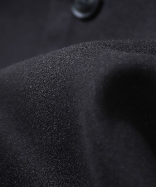 ZIP FIVE（ジップファイブ）の「【loot box】 ニットメルトンルーズスリーブバルカラーコート（トレンチコート・メンズ・ブラック/グレー/ベージュ・X-LARGE/MEDIUM/LARGE）」の10枚目の写真