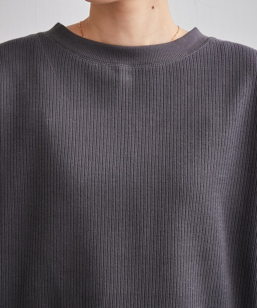 CIAOPANIC TYPY（チャオパニックティピー）の「【セットアップ対応】変形テレココクーンプルオーバー（Tシャツ/カットソー・レディース・アイボリー/グレー系その他/チャコールグレー・ONE SIZE）」の8枚目の写真