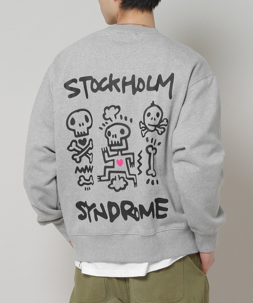 STOCKHOLM SYNDROME（ストックホルムシンドローム）の「STOCKHOLM SYNDROME／PICTOGRAPHプルオーバー 2172917（スウェット・メンズ・ブラック/グレー・FREE）」の2枚目の写真