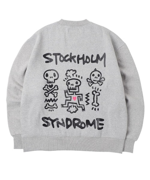 STOCKHOLM SYNDROME（ストックホルムシンドローム）の「STOCKHOLM SYNDROME／PICTOGRAPHプルオーバー 2172917（スウェット・メンズ・ブラック/グレー・FREE）」の5枚目の写真