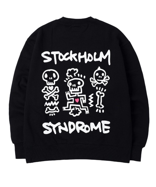 STOCKHOLM SYNDROME（ストックホルムシンドローム）の「STOCKHOLM SYNDROME／PICTOGRAPHプルオーバー 2172917（スウェット・メンズ・ブラック/グレー・FREE）」の3枚目の写真