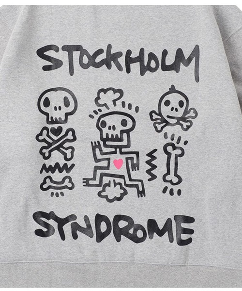 STOCKHOLM SYNDROME（ストックホルムシンドローム）の「STOCKHOLM SYNDROME／PICTOGRAPHプルオーバー 2172917（スウェット・メンズ・ブラック/グレー・FREE）」の4枚目の写真