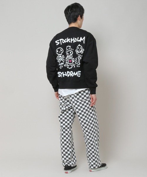 STOCKHOLM SYNDROME（ストックホルムシンドローム）の「STOCKHOLM SYNDROME／PICTOGRAPHプルオーバー 2172917（スウェット・メンズ・ブラック/グレー・FREE）」の12枚目の写真