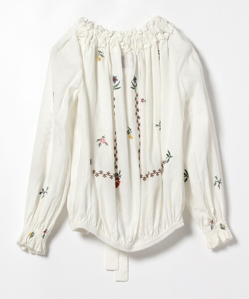 fennica（フェニカ）の「dahl'ia / 刺繍ギャザーブラウス（シャツ