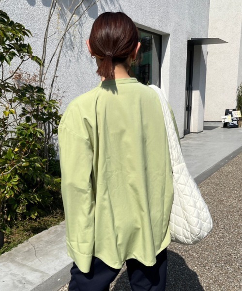 nemne store(ネンネストア)の「【低身長用サイズあり】袖開きフレアスリーブ楊柳シャツ(シャツ/ブラウス・レディース・アイボリー/ブルー/グリーン・SMALL/MEDIUM)」の20枚目の写真