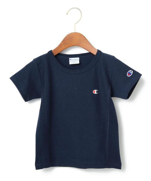 Champion(チャンピオン)の「ChampionリバースウィーブワンポイントTシャツtvl202◆(Tシャツ/カットソー・キッズ・オフホワイト/グレー/レッド/ネイビー・100cm/110cm/130cm/120cm)」の4枚目の写真