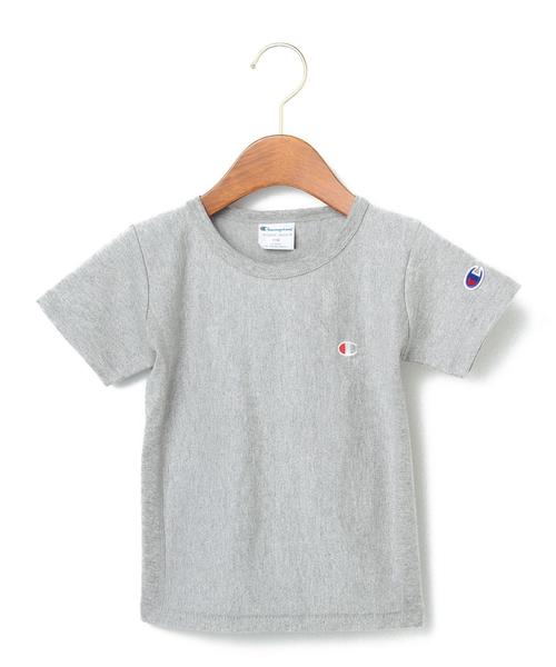 Champion(チャンピオン)の「ChampionリバースウィーブワンポイントTシャツtvl202◆(Tシャツ/カットソー・キッズ・オフホワイト/グレー/レッド/ネイビー・100cm/110cm/130cm/120cm)」の3枚目の写真