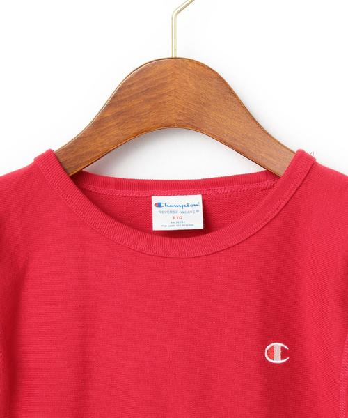 Champion(チャンピオン)の「ChampionリバースウィーブワンポイントTシャツtvl202◆(Tシャツ/カットソー・キッズ・オフホワイト/グレー/レッド/ネイビー・100cm/110cm/130cm/120cm)」の15枚目の写真