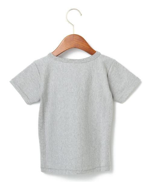 Champion(チャンピオン)の「ChampionリバースウィーブワンポイントTシャツtvl202◆(Tシャツ/カットソー・キッズ・オフホワイト/グレー/レッド/ネイビー・100cm/110cm/130cm/120cm)」の9枚目の写真