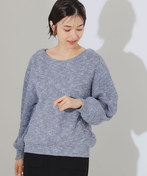 B:MING by BEAMS(ビーミングバイビームス)の「B:MING by BEAMS / メランジ ニット(ニット/セーター・レディース・ベージュ/グレー/ネイビー/ブルー/チャコールグレー・FREE)」の1枚目の写真