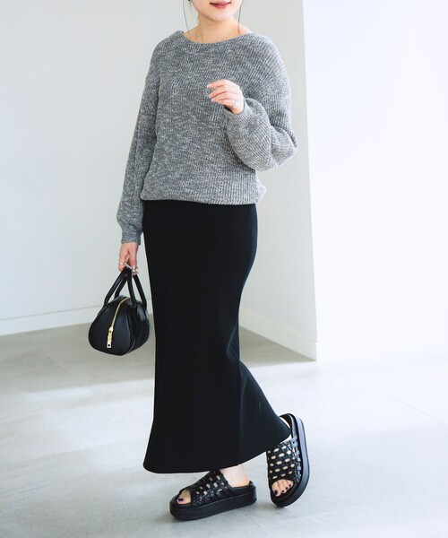 B:MING by BEAMS(ビーミングバイビームス)の「B:MING by BEAMS / メランジ ニット(ニット/セーター・レディース・ベージュ/グレー/ネイビー/ブルー/チャコールグレー・FREE)」の8枚目の写真