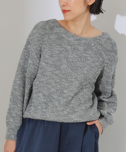 B:MING by BEAMS(ビーミングバイビームス)の「B:MING by BEAMS / メランジ ニット(ニット/セーター・レディース・ベージュ/グレー/ネイビー/ブルー/チャコールグレー・FREE)」の17枚目の写真