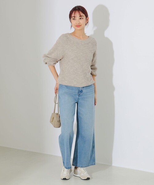 B:MING by BEAMS(ビーミングバイビームス)の「B:MING by BEAMS / メランジ ニット(ニット/セーター・レディース・ベージュ/グレー/ネイビー/ブルー/チャコールグレー・FREE)」の19枚目の写真