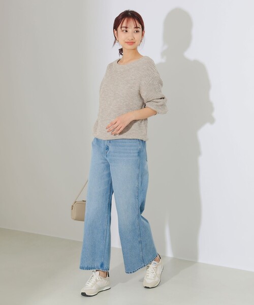 B:MING by BEAMS(ビーミングバイビームス)の「B:MING by BEAMS / メランジ ニット(ニット/セーター・レディース・ベージュ/グレー/ネイビー/ブルー/チャコールグレー・FREE)」の21枚目の写真