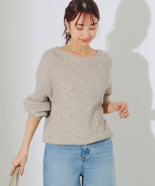 B:MING by BEAMS(ビーミングバイビームス)の「B:MING by BEAMS / メランジ ニット(ニット/セーター・レディース・ベージュ/グレー/ネイビー/ブルー/チャコールグレー・FREE)」の22枚目の写真