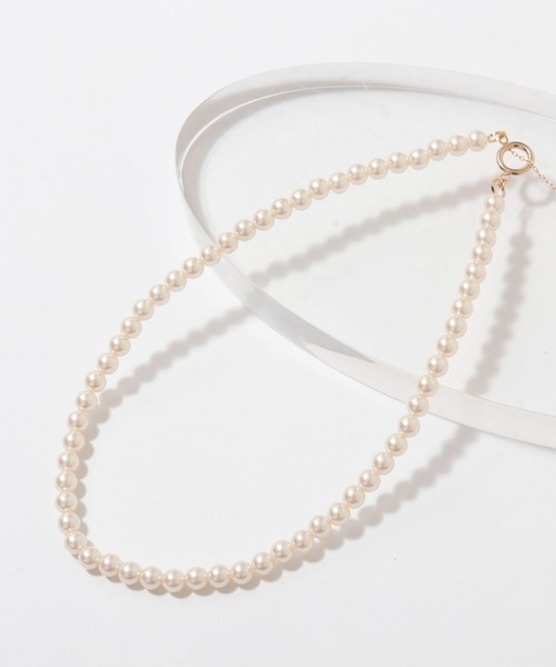 NOLLEY’S(ノーリーズ)の「パールショートネックレス(ネックレス・レディース・オフホワイト・FREE)」の1枚目の写真