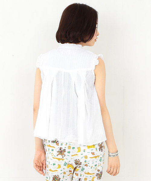 BEAMS BOY(ビームスボーイ)の「○OZ CREATION / エリソデ フリル プルオーバー(シャツ/ブラウス・レディース・ホワイト/ナチュラル/ネイビー・ONE SIZE)」の20枚目の写真